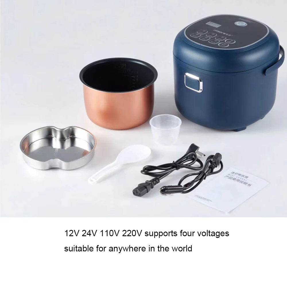 Blue Color12V 24V 220V 2L Rice Cooker