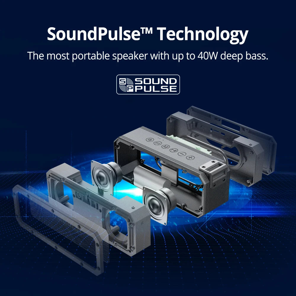 New Portable Bluetooth 5.0 SoundPulse Speaker