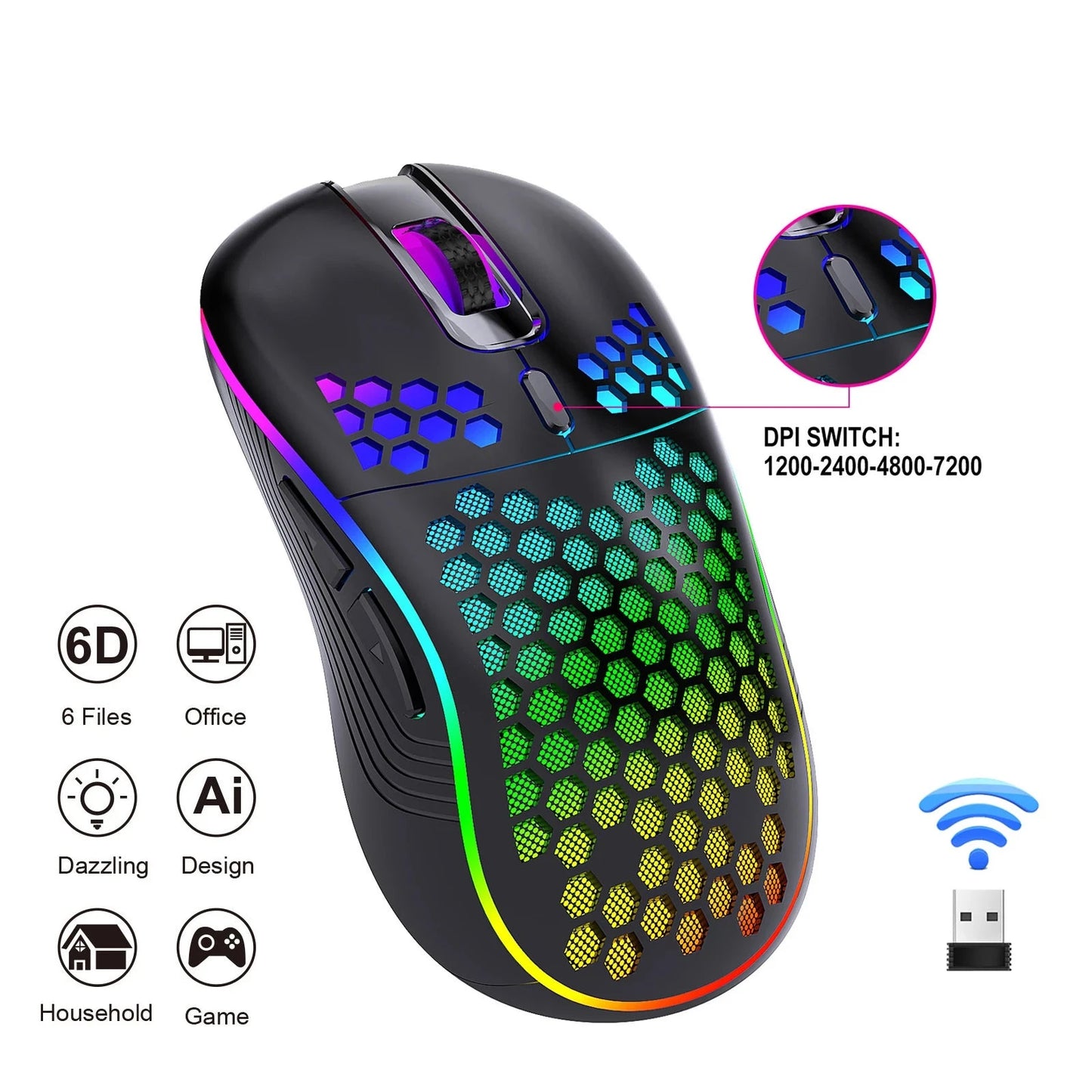 2.4G Rechargeable Gaming Mouse