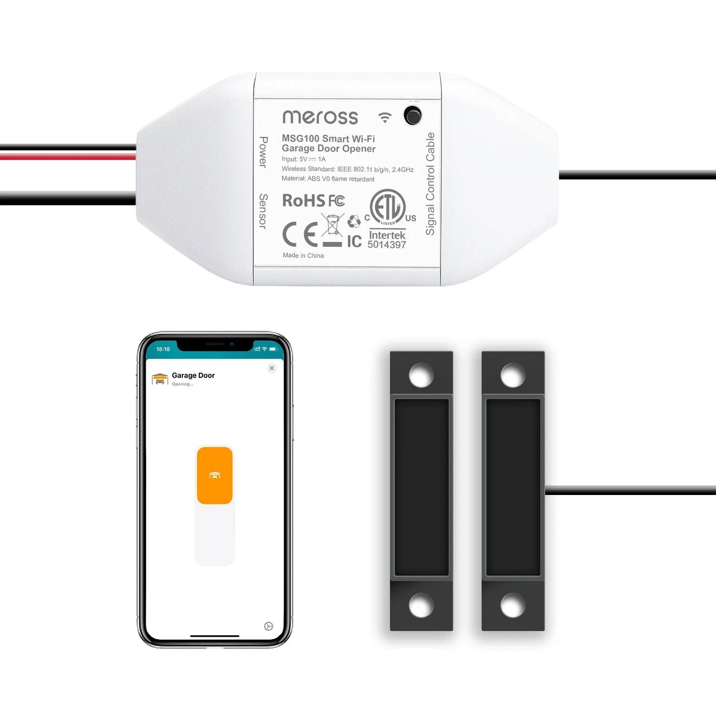 New  Smart WiFi Garage Door Opener WiFi Sensors