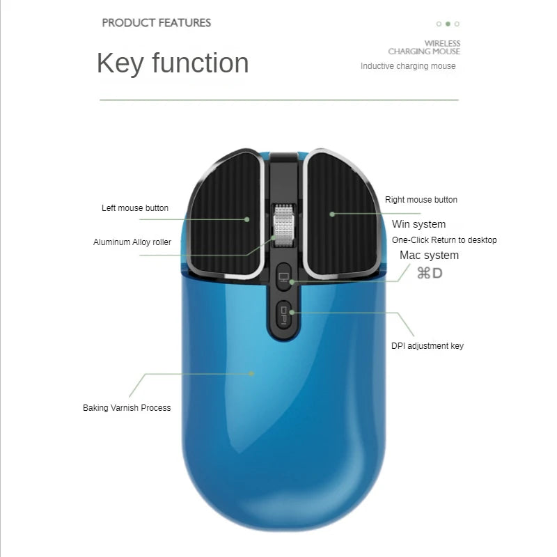 M203 2.4G Wireless BT 5.0 Rechargeable Silent Mouse