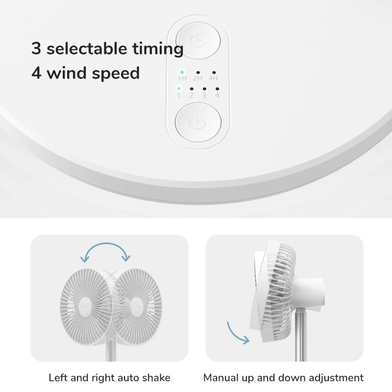 8000mAh Portable Rechargeable Fan