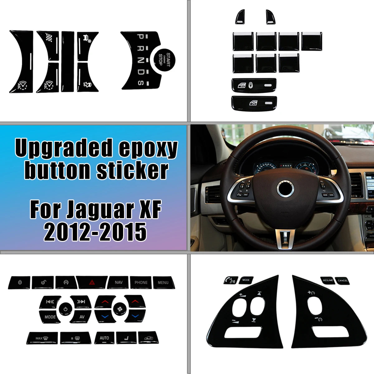 Jaguar X250 Car Accessories Interior AC Gear Switch Repair Decals