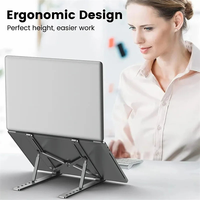 Foldable Laptop Stand ABS Portable Notebook Support Base Holder