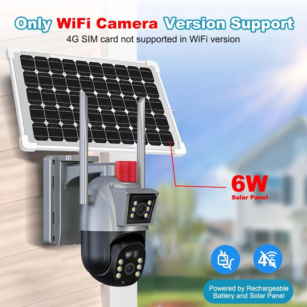 New 4K 8MP 4G Sim Card Solar Camera