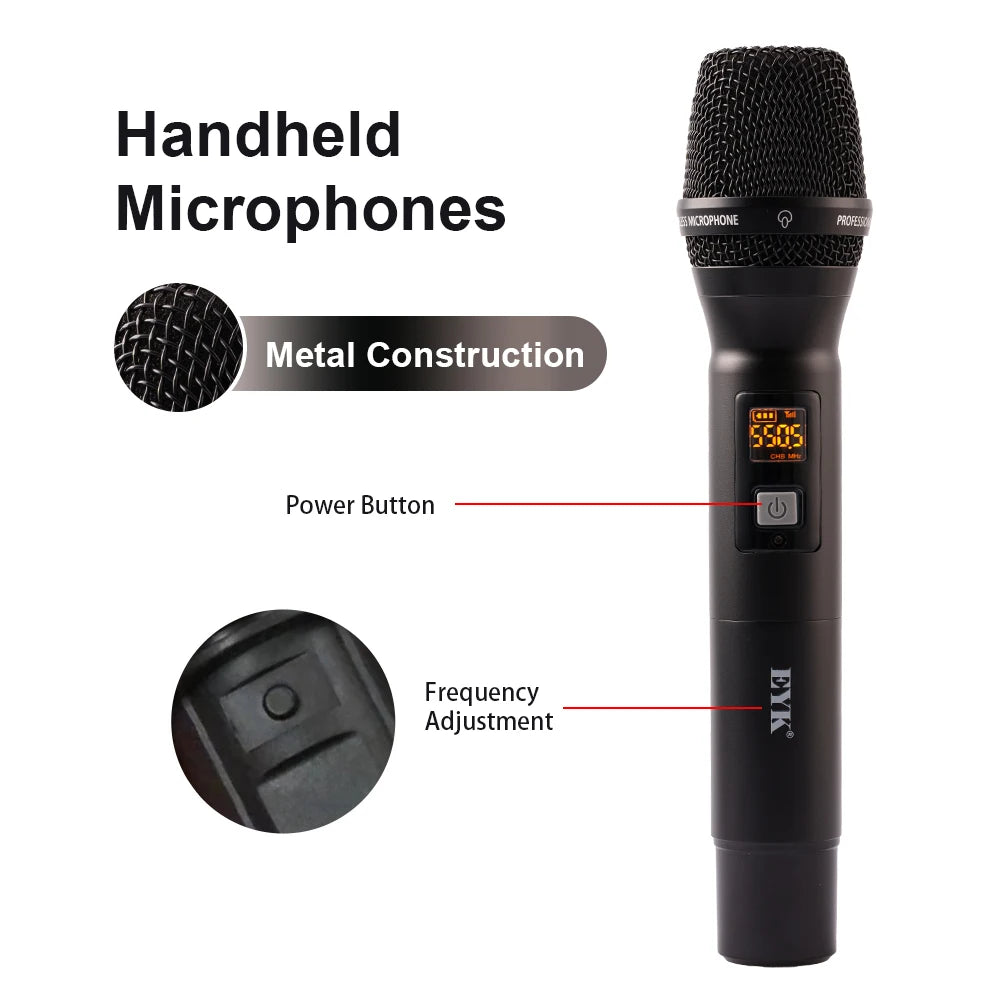 EYK EW-C100 Single Channel UHF Wireless Handheld Mic