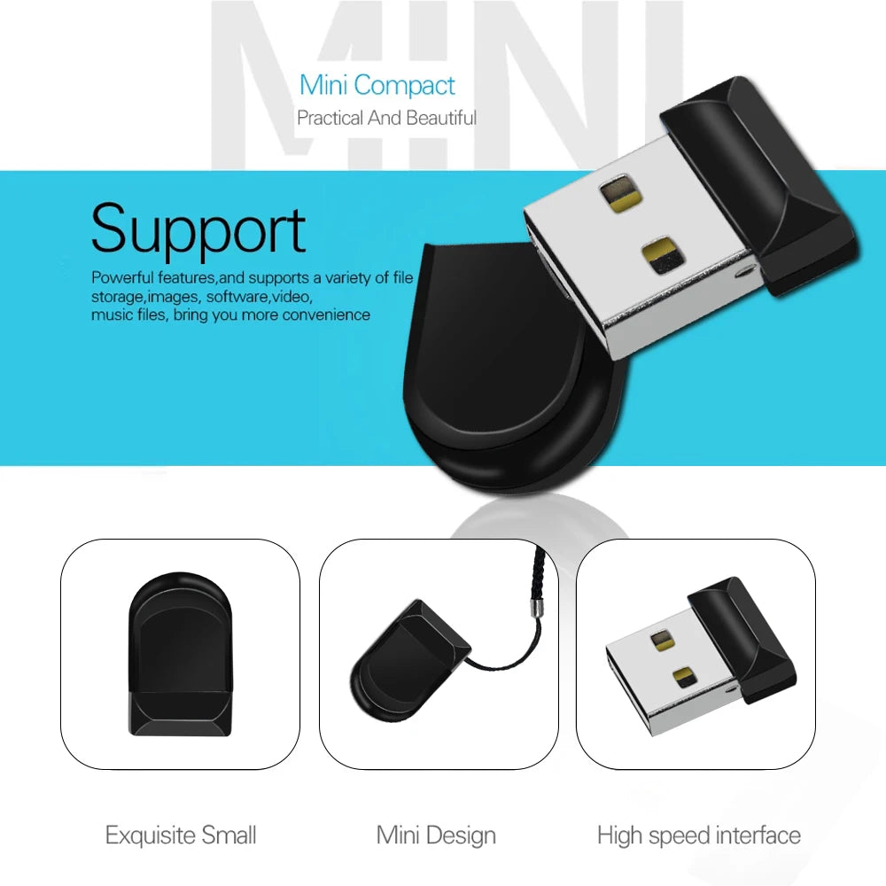 Mini metal 2.0 usb flash drive