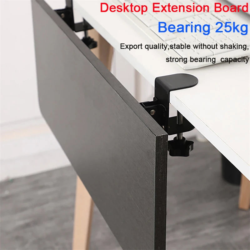 Folding Clip Hardware Keyboard Shelf under Desk Clamp