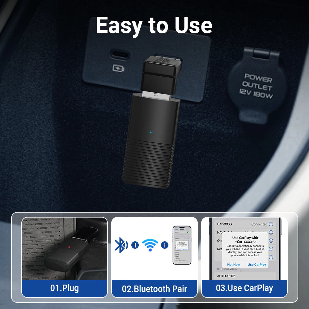 MINI Wireless CarPlay Adapter USB Stick Car Accessories