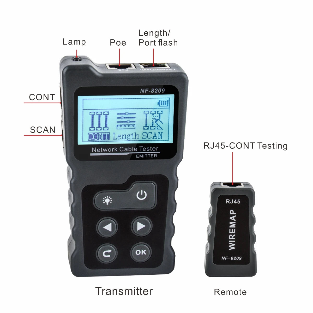 Noyafa NF-8209 internet cable tester