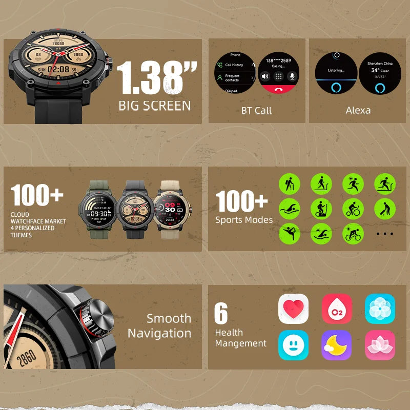 MASX Oasis X Premium GPS Smart Watch