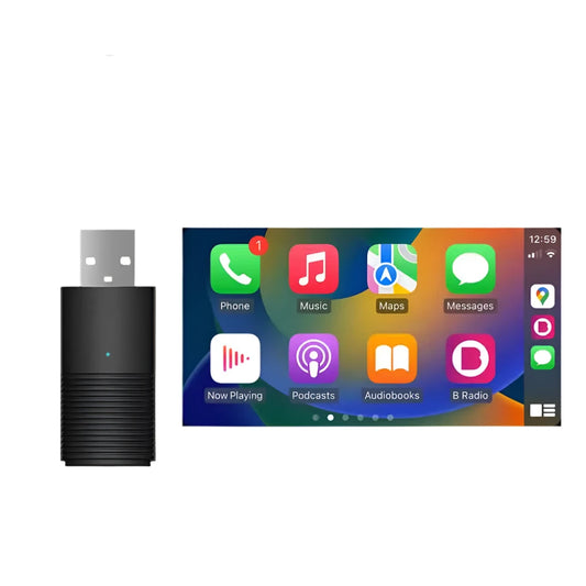 MINI Wireless CarPlay Adapter for iPhone USB Sticker Car Accessories