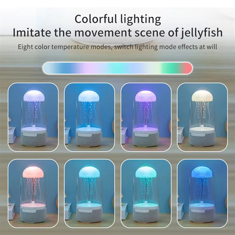 K19 Creative Portable Colorful Jellyfish Lamp Bluetooth Speaker