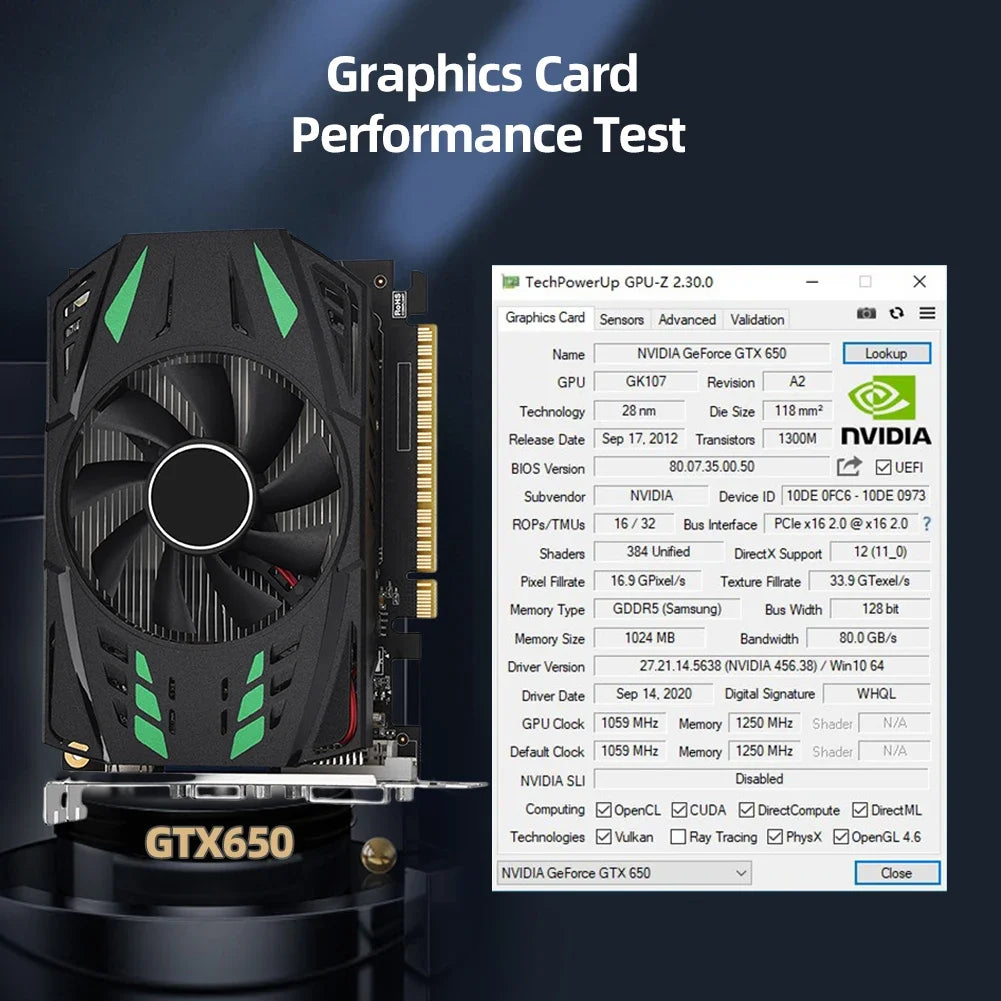 GTX650 Computer Graphics Card