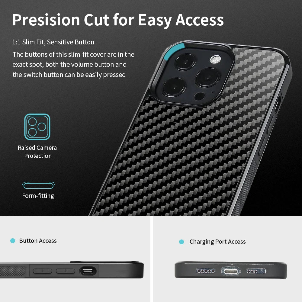 New Forged Carbon Fiber TPU Phone Case