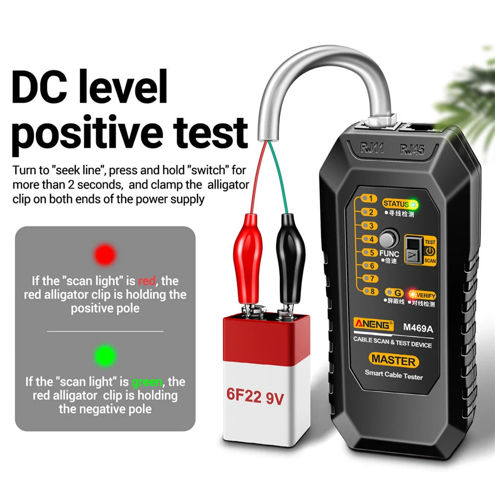 ZoeRax Wire Tester RJ45 RJ11 Cable Tracker