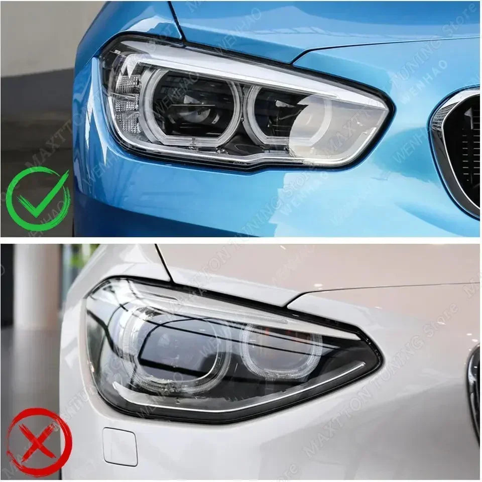 Car Eyebrow Eyelid Lamp Light Eyebrows Headlight Accessories