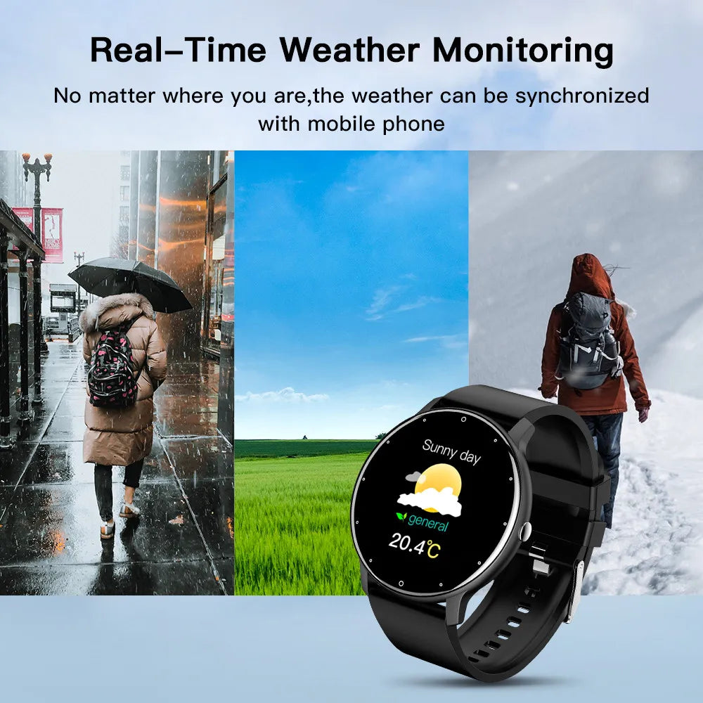 Men Smart Full Touch Screen Digital Fitness Tracker Smartwatch