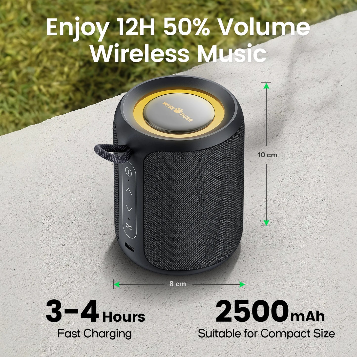 Bass Boost TWS Dual Pairing BT5.3 Outdoor Wireless Speaker