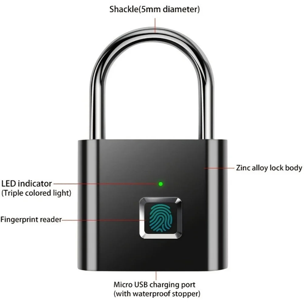 Smart Waterproof Anti-theft Padlock