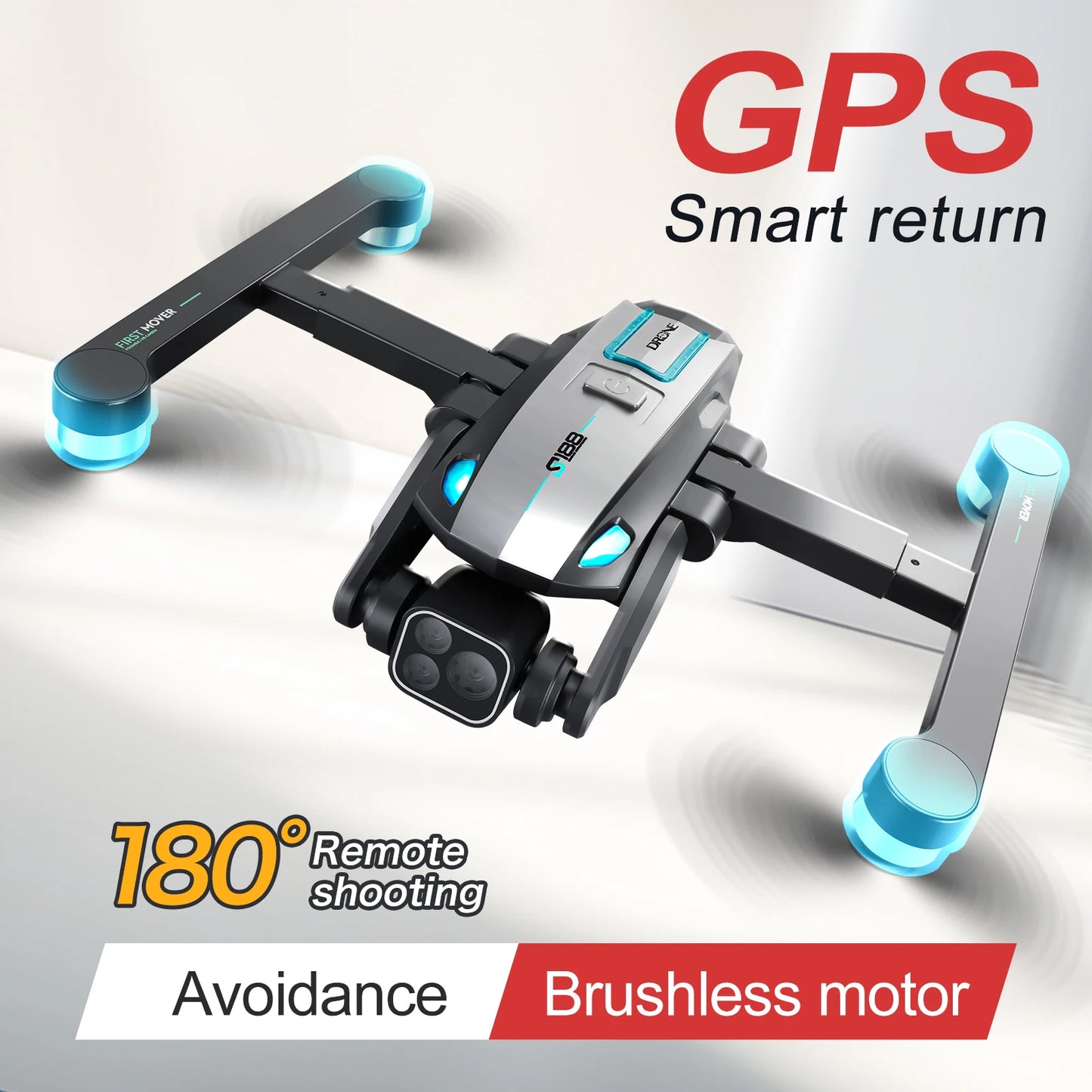 Avoidance Brushless Motor Foldable Quadcopter Drone