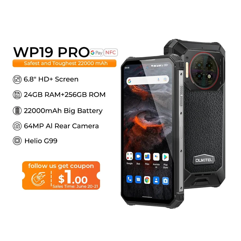 Oukitel WP19 Pro Rugged Phone