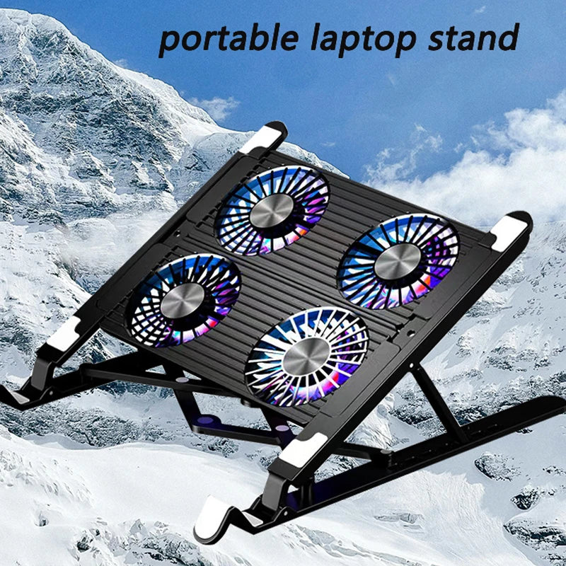 Laptop Fan Tablet Holder Devices Desk Setup Accessories