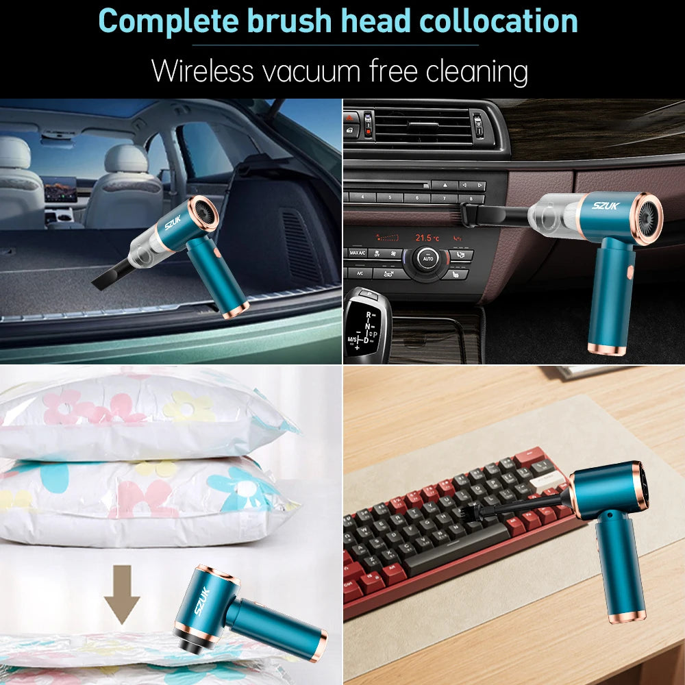 New Car Vacuum Wireless Powerful Portable Cleaning Machine