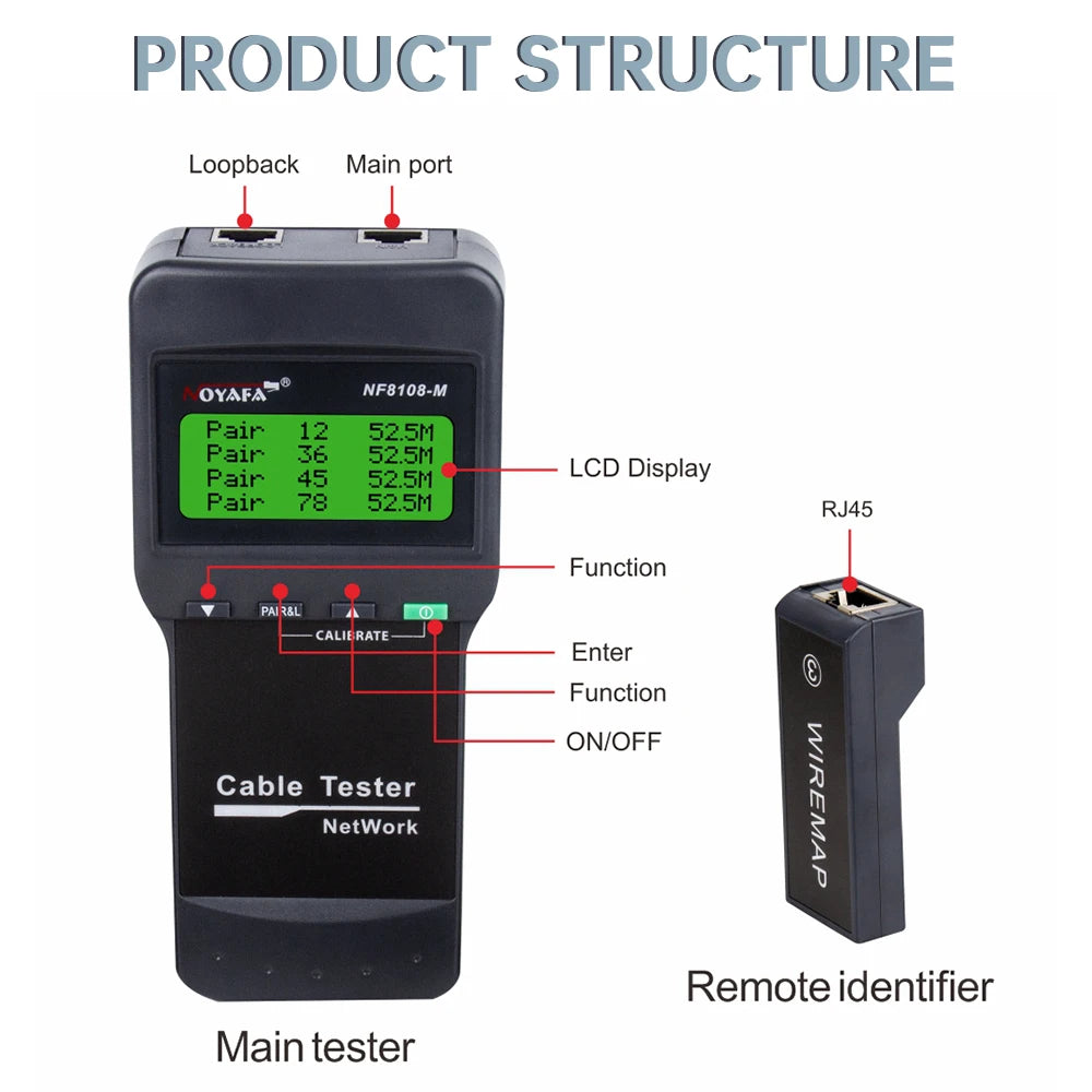 rj45 tester Measure Length Cabl Multifunctional Network Tools