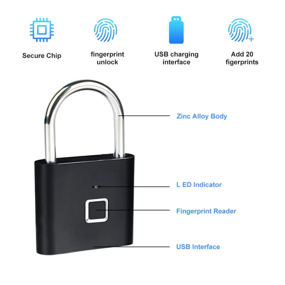 Smart Waterproof Anti-theft Padlock