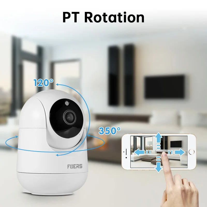 WiFi Wireless Surveillance Camera Automatic Tracking CCTV Security