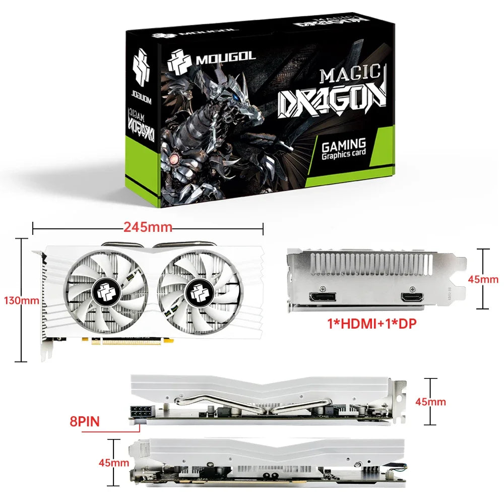 MOUGOL Original Radeon RX580 8G Graphics Card