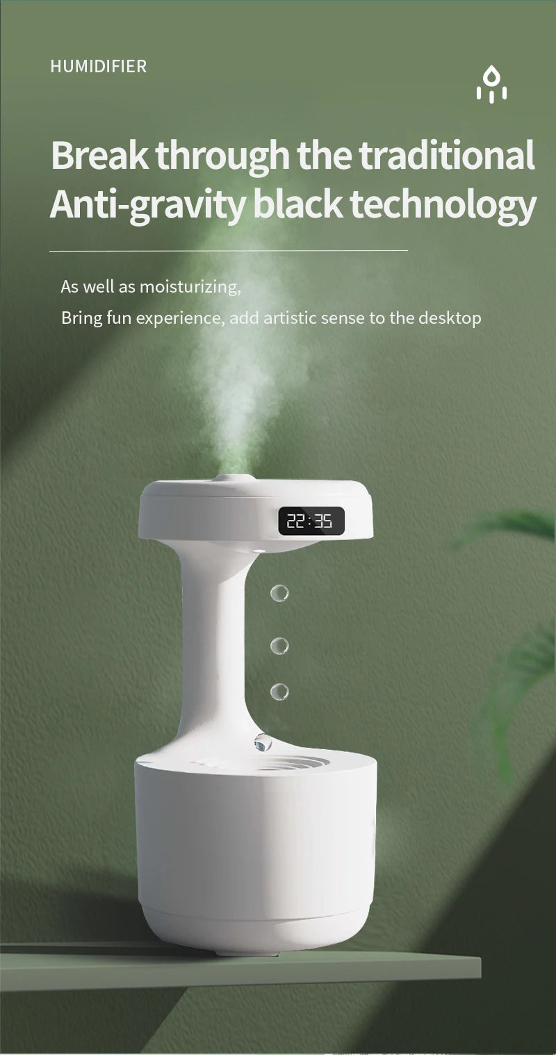 Anti-Gravity Water Drop Humidifier