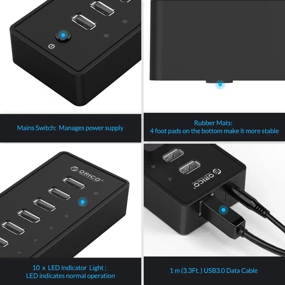 High Speed USB Splitter PC Computer Accessories