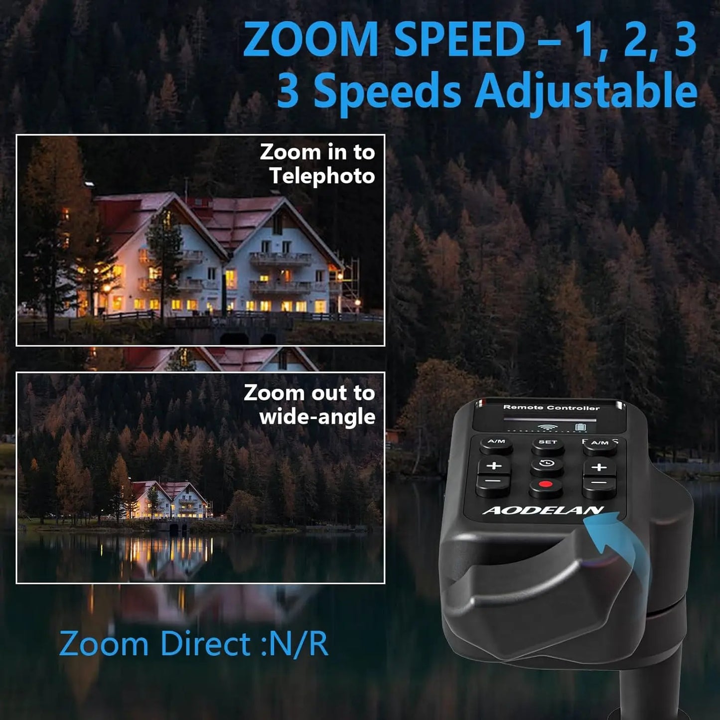 New Wireless Camcorder Remote Control Zoom Controller