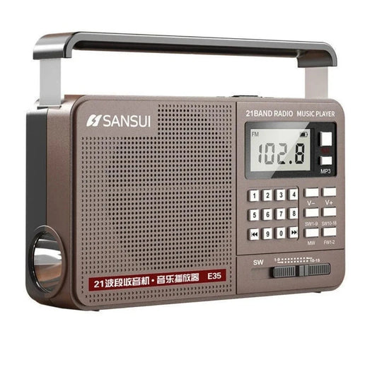 FM/AM/SW Full Band Radio Bluetooth Digital Retro Radio