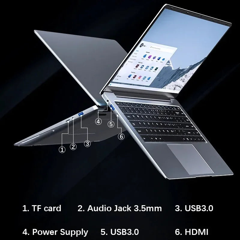 New 2024 Windows 11 Pro Ultra Slim Notebook