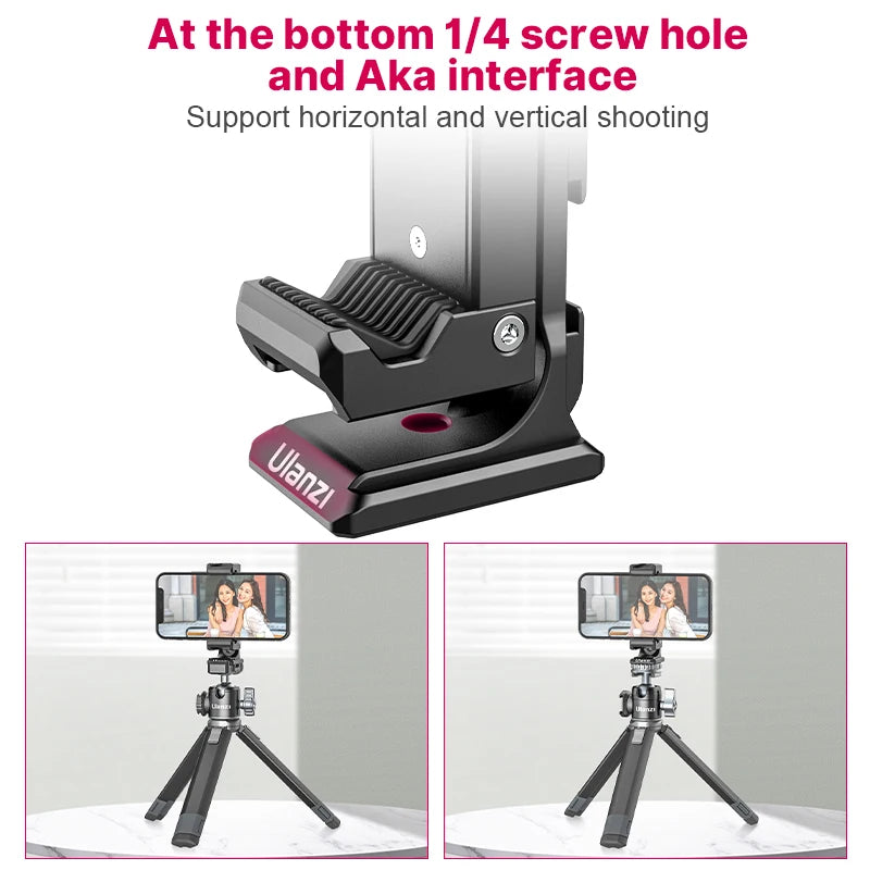 ST-27 Metal Vertical Shooting Phone Mount Holder Clip