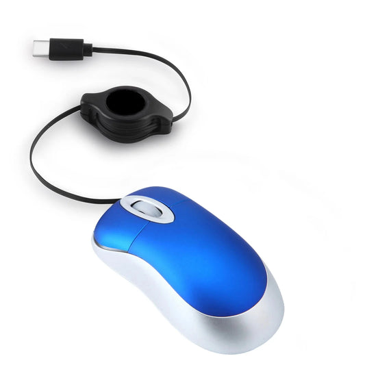 Type-C Corded Retractable Cable Small Mouse