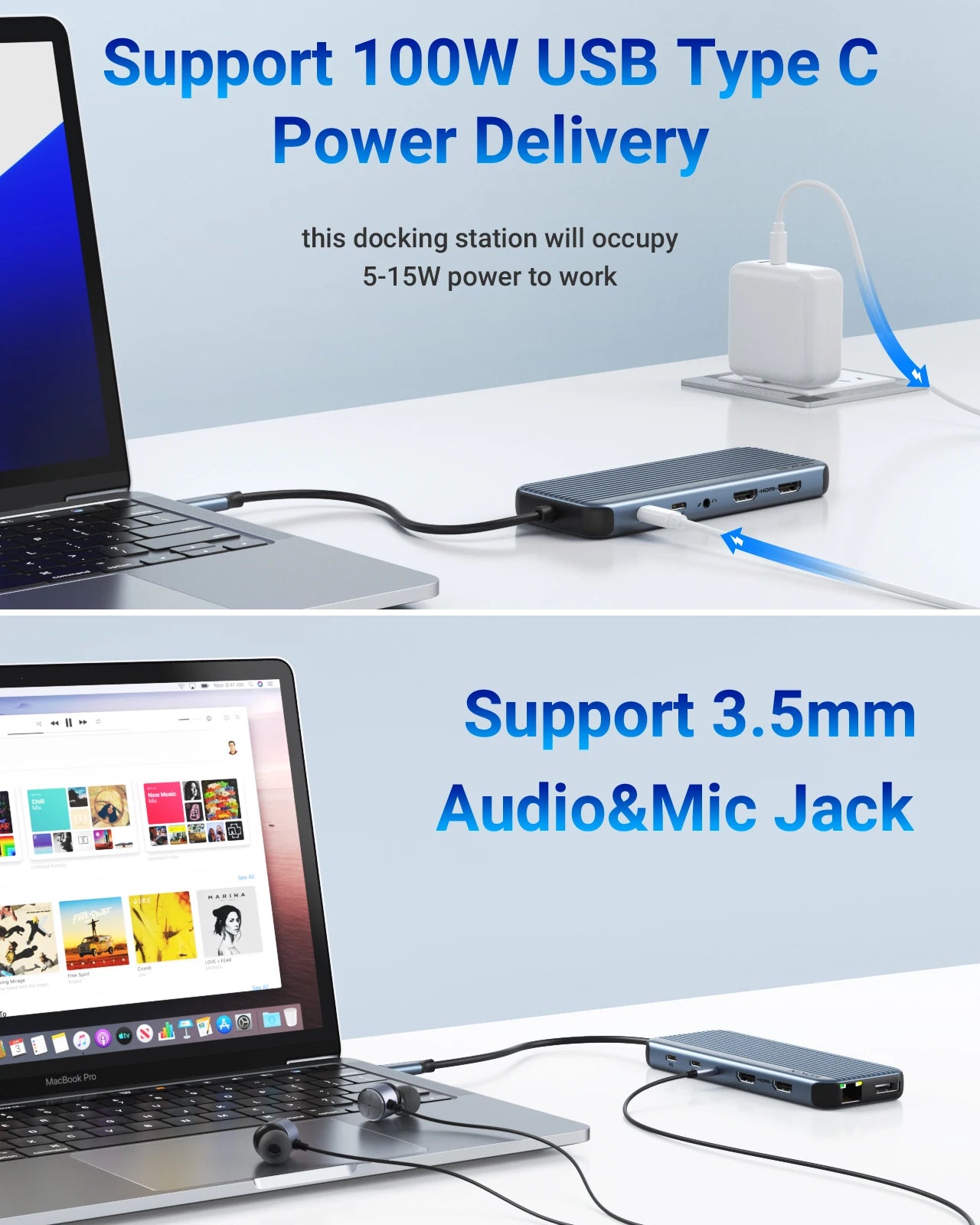 Mac iPad USB C Hub Multiport Adapter