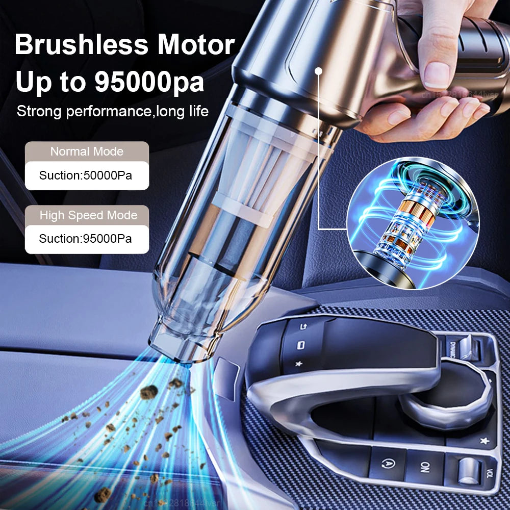 New 95000PA Strong Suction Handheld Vacuum Cleaner