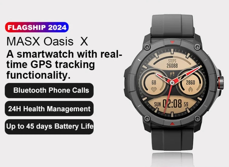 MASX Oasis X Premium GPS Smart Watch