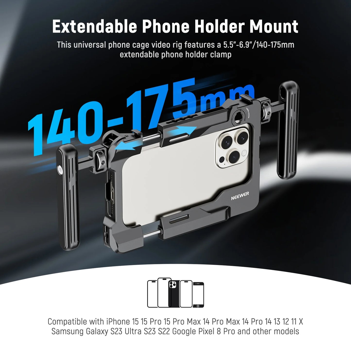 New Handles 67mm Filter Adapter Phone Cage