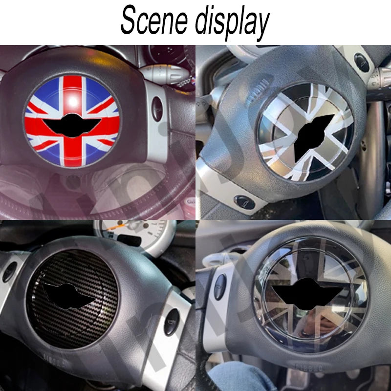 Union Jack Steering Wheel Center Panel Car Sticker