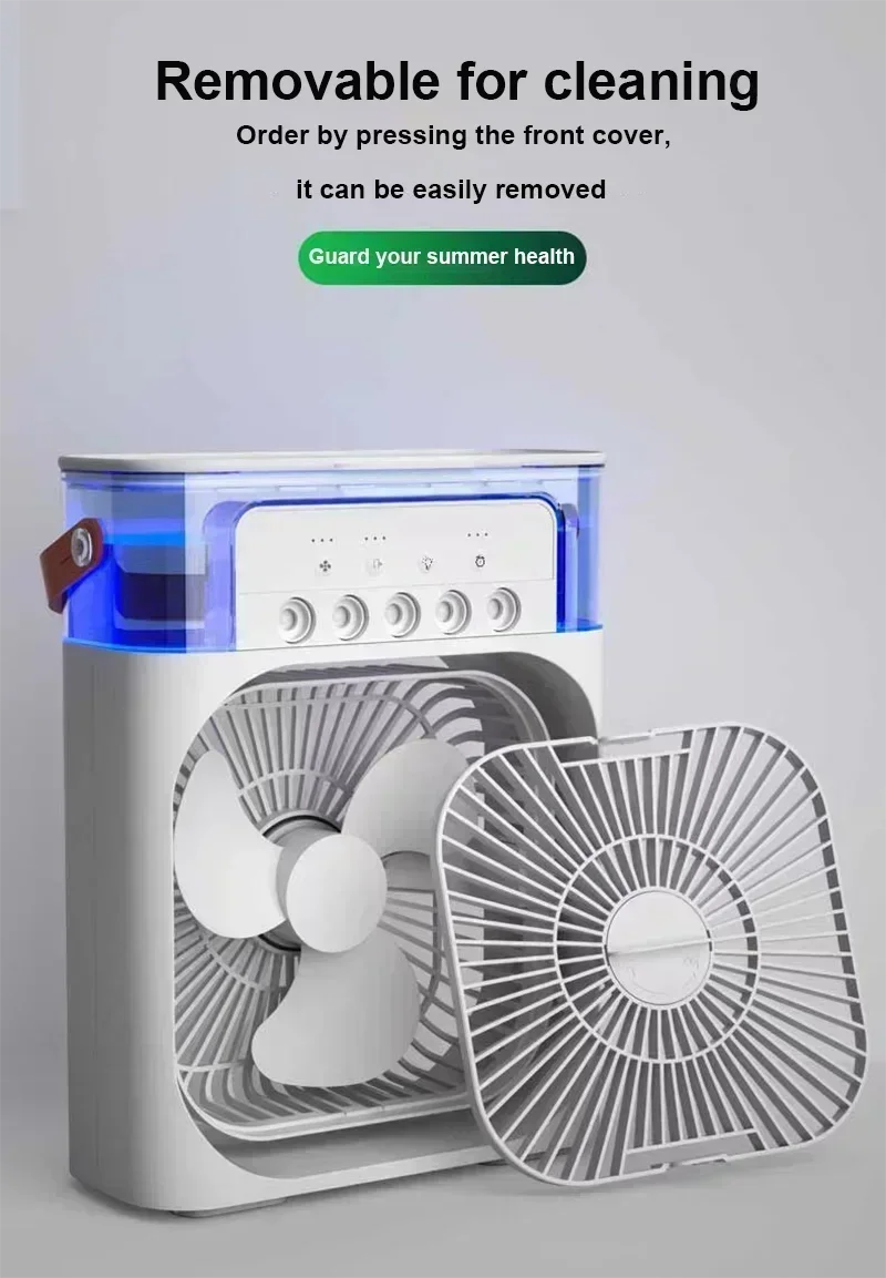 Portable Water Mist Electric Humidifier Fan