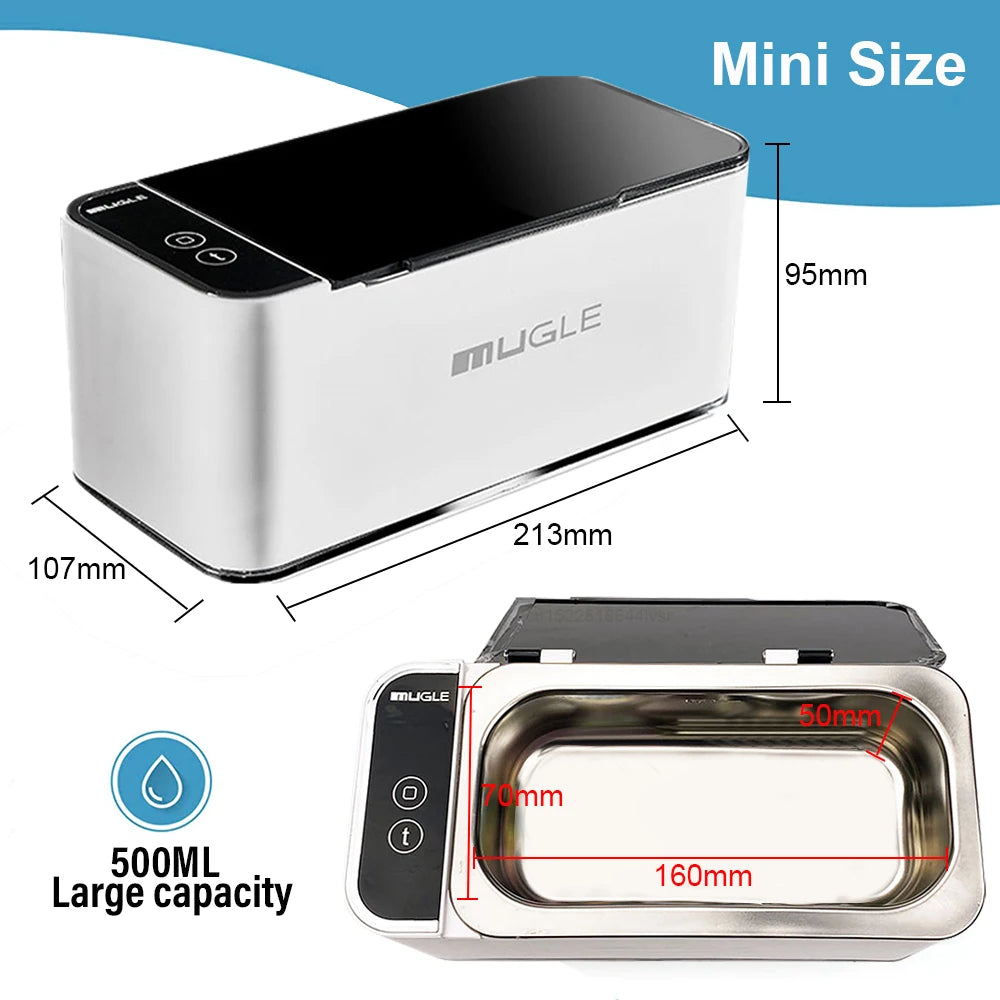 Ultrasonic Cleaner 35W Ultrasonic Glasses Jewelry Cleaner