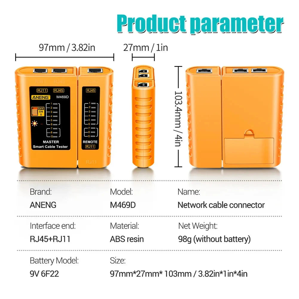 ANENG M469D RJ45 Cable lan tester