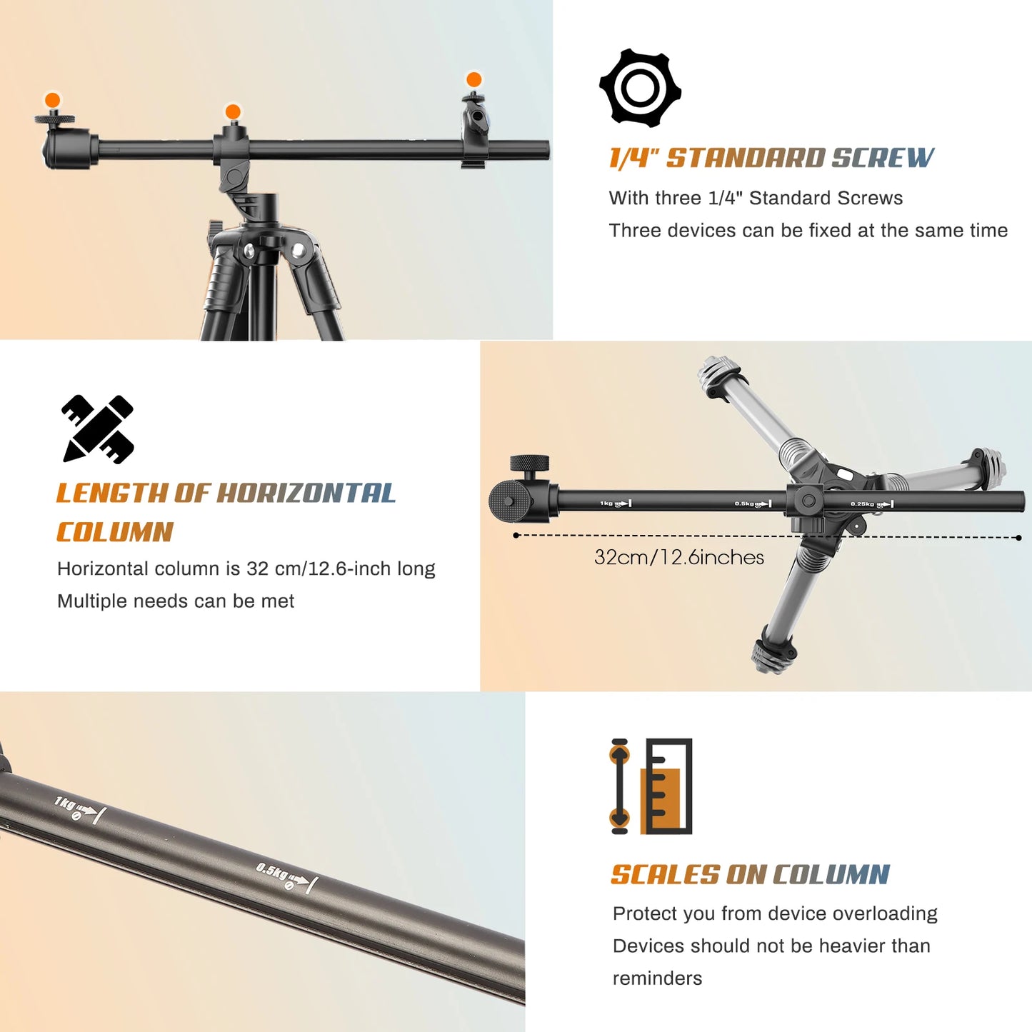 New Professional Horizontal Tripod