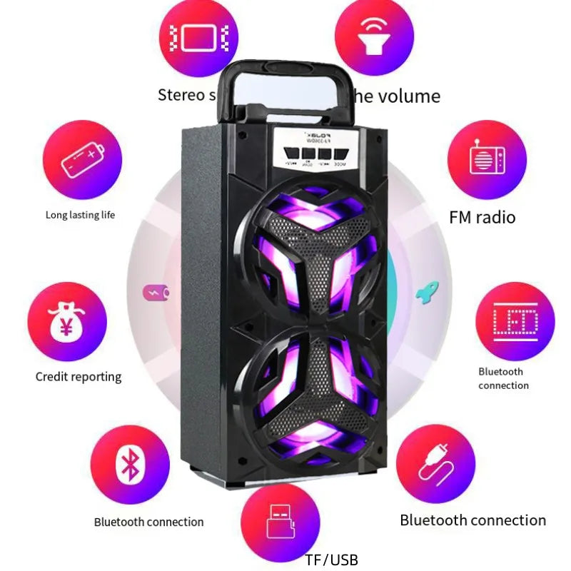 10W Karaoke Outdoor Portable Sound Box Speaker