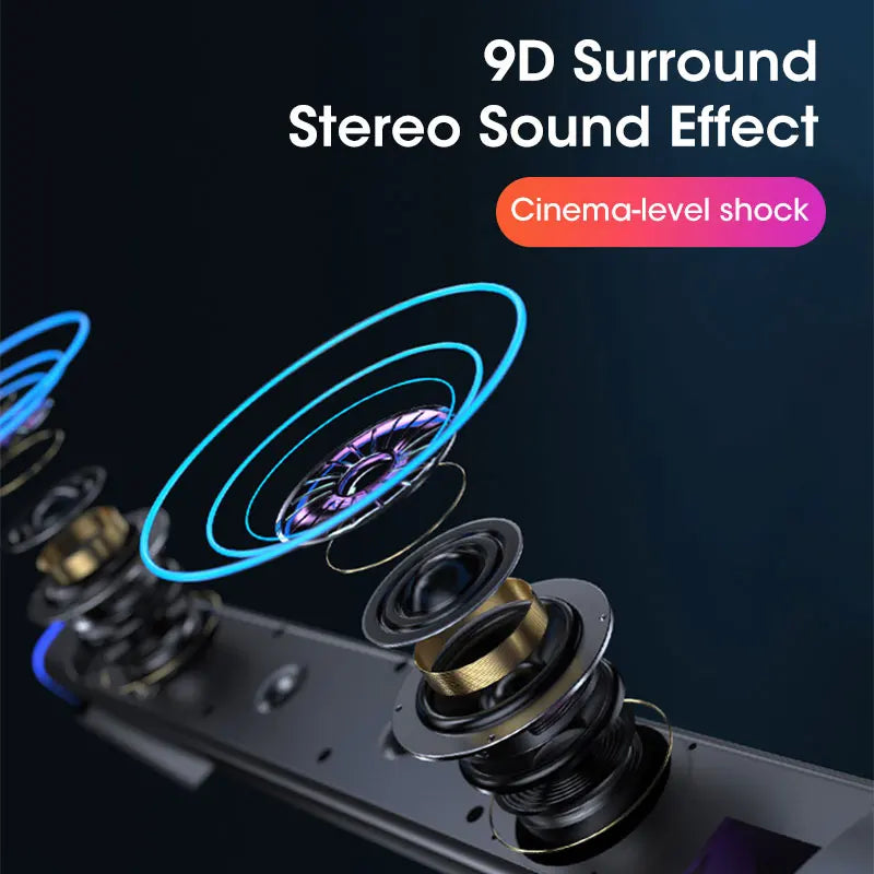 4D Computer Bar Stereo Sound Subwoofer Bluetooth Speaker